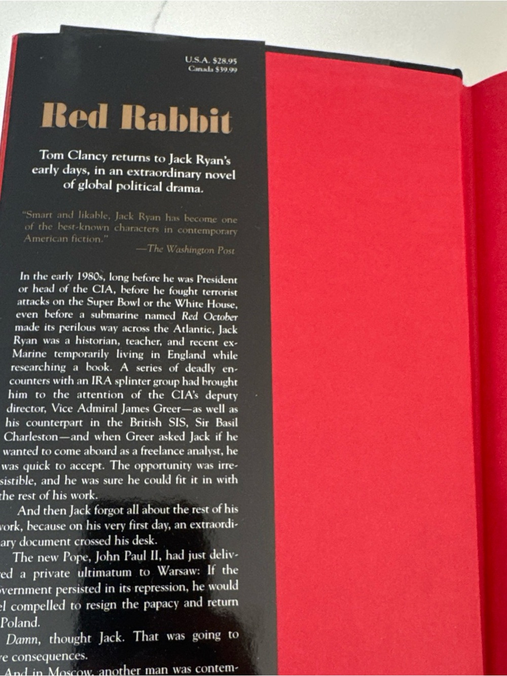 Red Rabbit Hardcover Book - Red - Picture 4 of 6